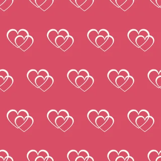 Hearts Pattern Entwined Stickdatei