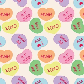 Candy Art Hearts Stickdatei