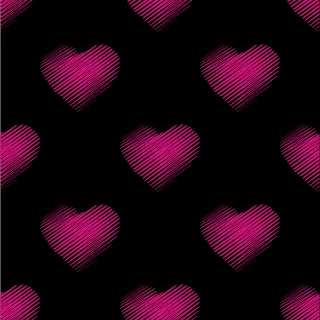 Pattern Hearts Romance Stickdatei