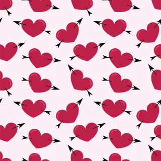 Pattern Hearts Beautiful wallpaper Stickdatei