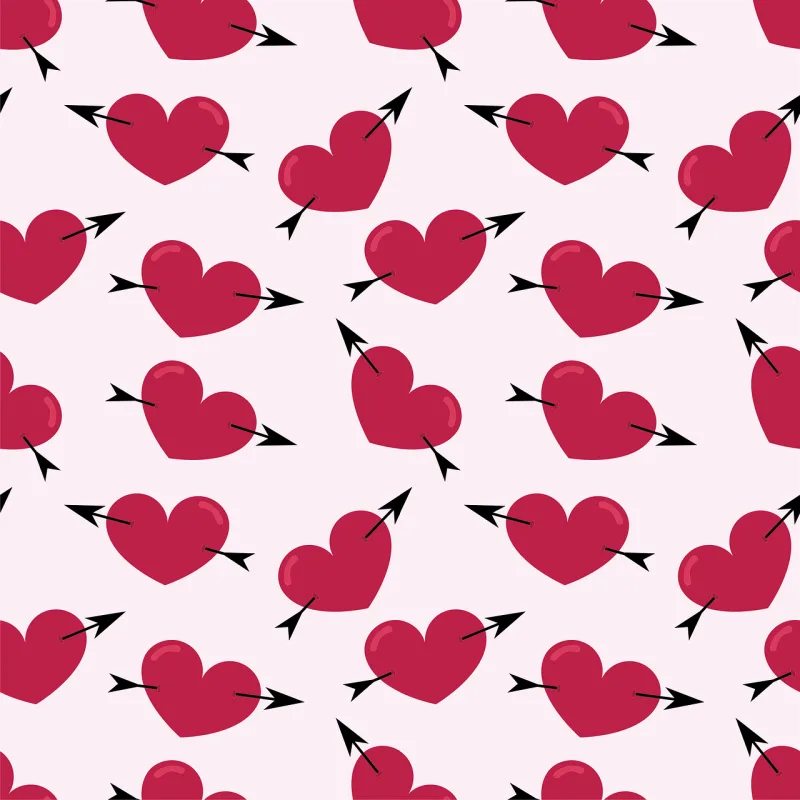 Pattern Hearts Beautiful wallpaper Stickdatei – Herzen & Liebe
