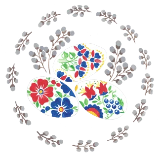 Watercolor Hand painting Easter egg Stickdatei – Weihnachten