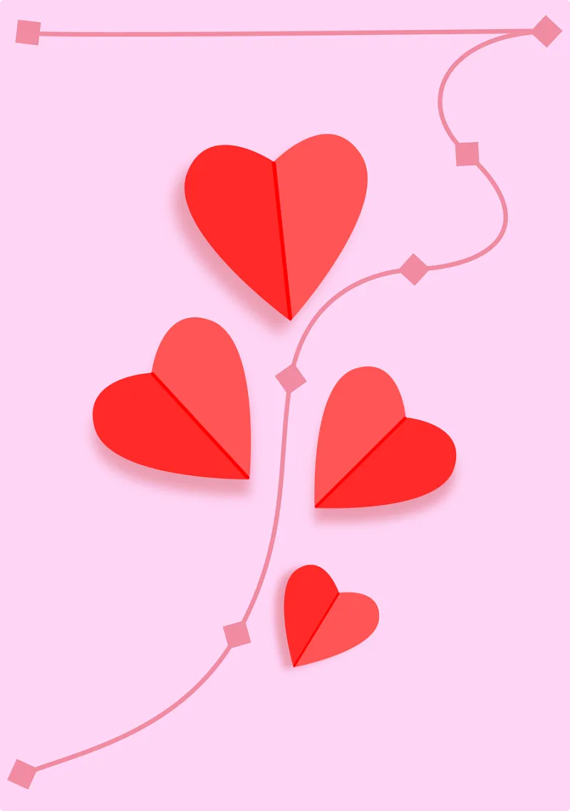 Romance Love Relationships Stickdatei – Herzen & Liebe