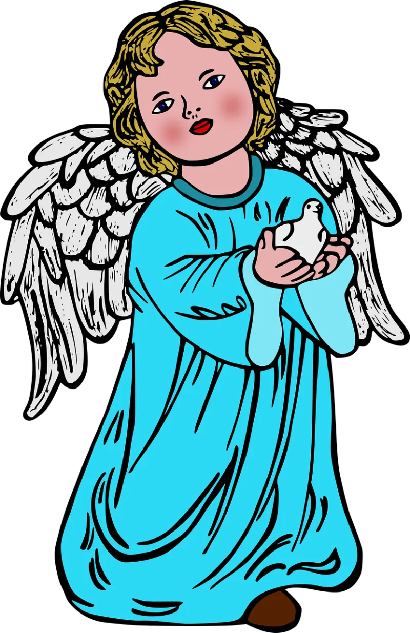 Angel Cupid Pigeon Stickdatei – Herzen & Liebe