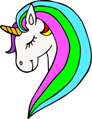 Unicorn Fairytale Rainbow Stickdatei