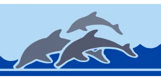 Dolphins Sea Digital drawing Stickdatei