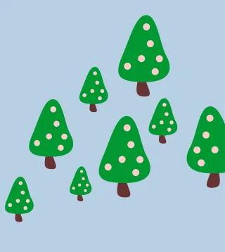 Christmas trees Spruce Holidays Stickdatei