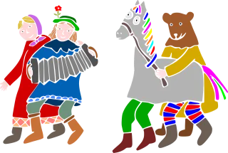Carnival Bear Celebration Stickdatei