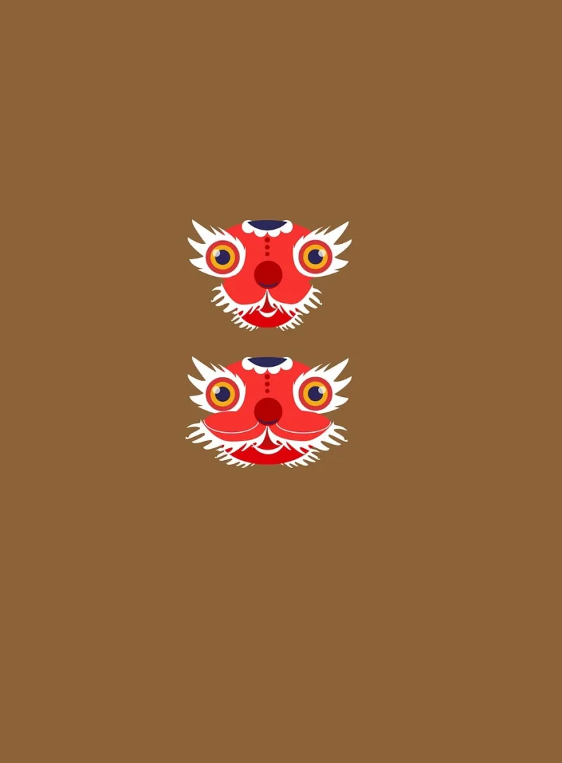 Celebration Lion dance Festival Stickdatei – Tiere