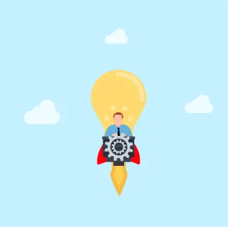 Business Idea Startup Stickdatei