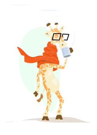 Giraffe Tea Nature Stickdatei