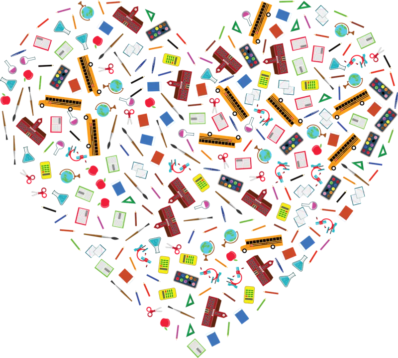 School Heart Love Stickdatei – Fahrzeuge