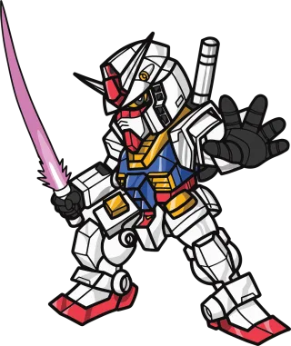 Gundam Robot Toys Stickdatei