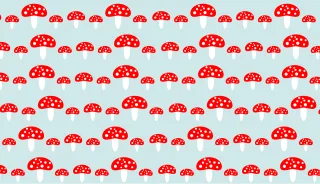 Background Mushroom Pattern Stickdatei