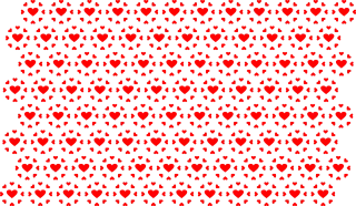 Heart Pattern Design Stickdatei