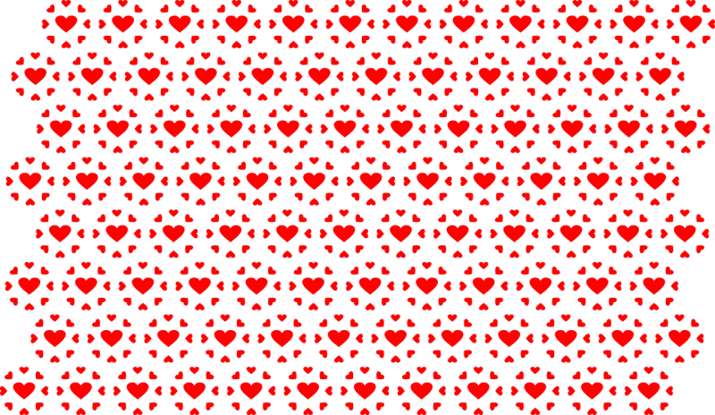 Heart Pattern Design Stickdatei – Herzen & Liebe
