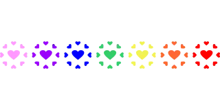 Heart Valentine's day Colorful hearts Stickdatei