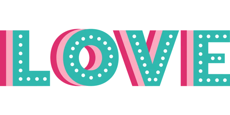 Love Retro Vintage Stickdatei – Herzen & Liebe