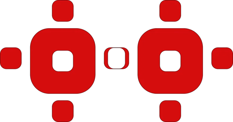 Logo Shapes Red Stickdatei – Herzen & Liebe