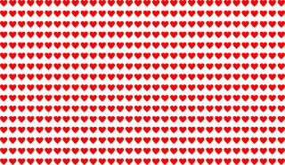 Hearts Pattern Valentine's day Stickdatei