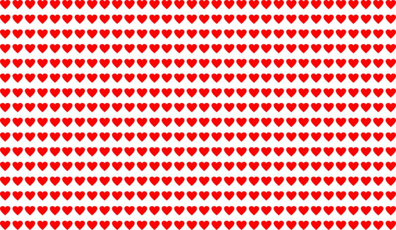 Hearts Pattern Valentine's day Stickdatei – Herzen & Liebe