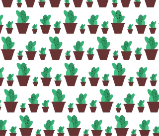 Cactus Cacti Pattern Stickdatei