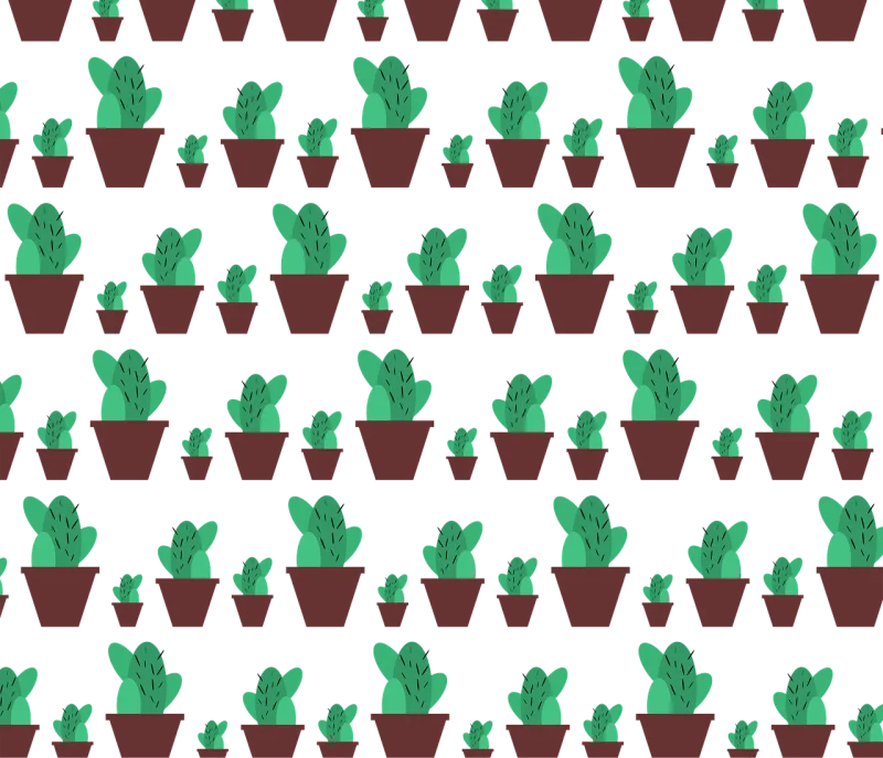 Cactus Cacti Pattern Stickdatei – Natur
