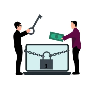 Crime Hacker Computer Stickdatei