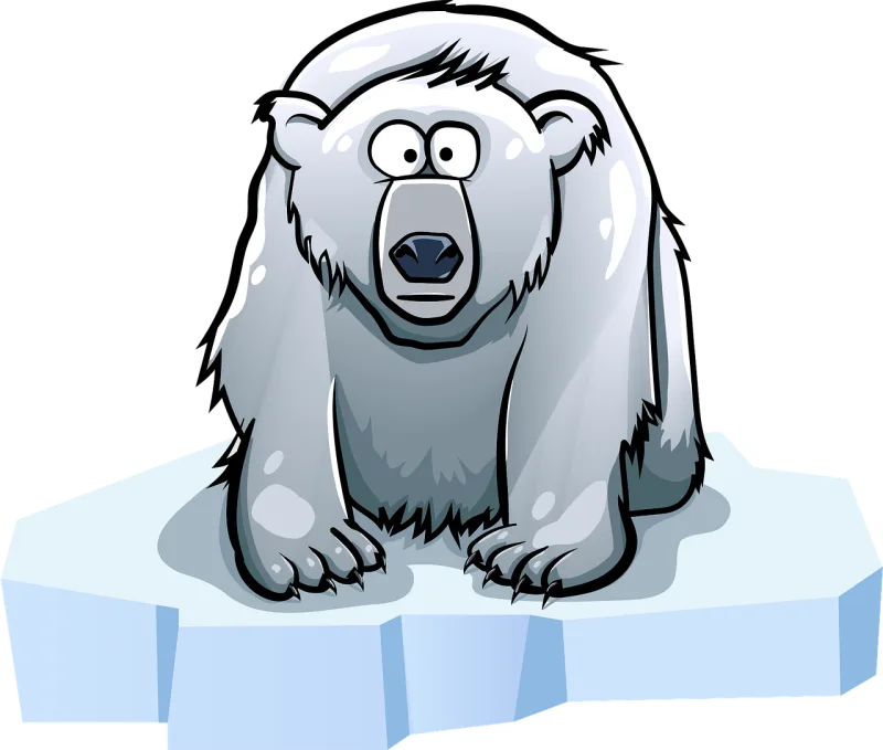 Bear Polar Nature Stickdatei – Tiere
