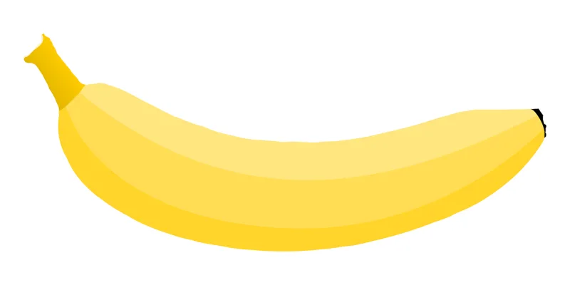 Flat Banana Fruit Stickdatei – Essen & Trinken
