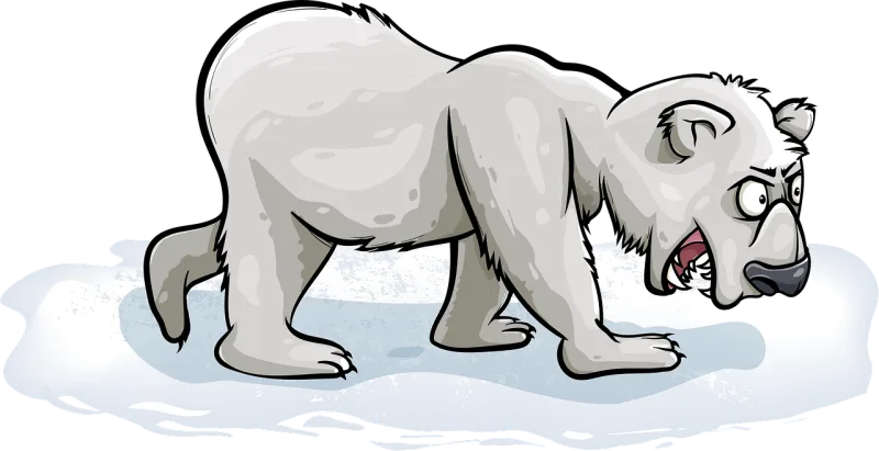 Bear Polar Nature Stickdatei – Tiere