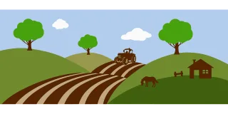 Country Digital drawing Agricultural work Stickdatei