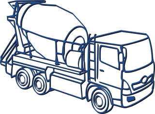 Concrete mixer Mixer Car Stickdatei – Fahrzeuge