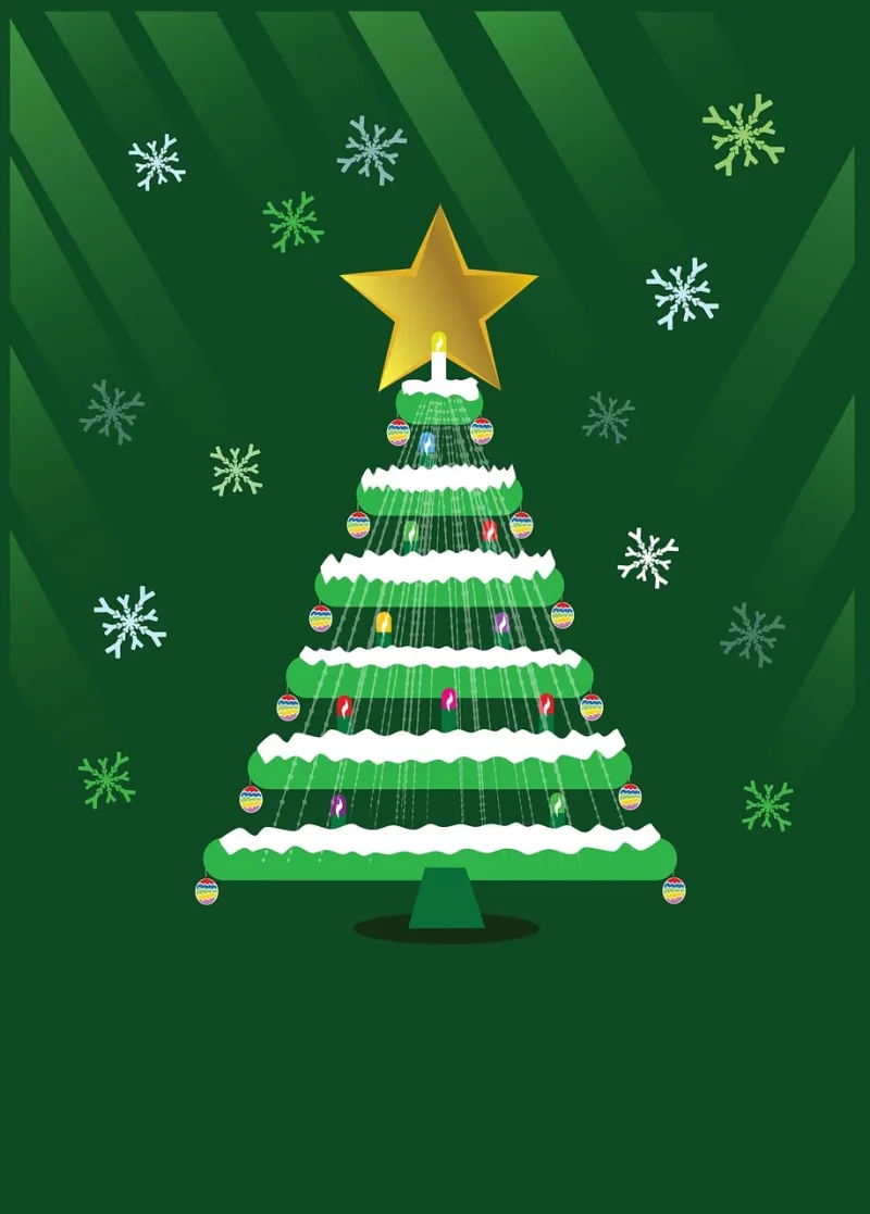 Tree Star Christmas Stickdatei – Weihnachten