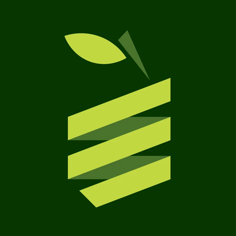 Apple Food Logo Stickdatei – Essen & Trinken