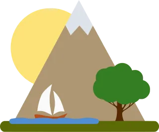 Mountain The needle Sail boat Stickdatei