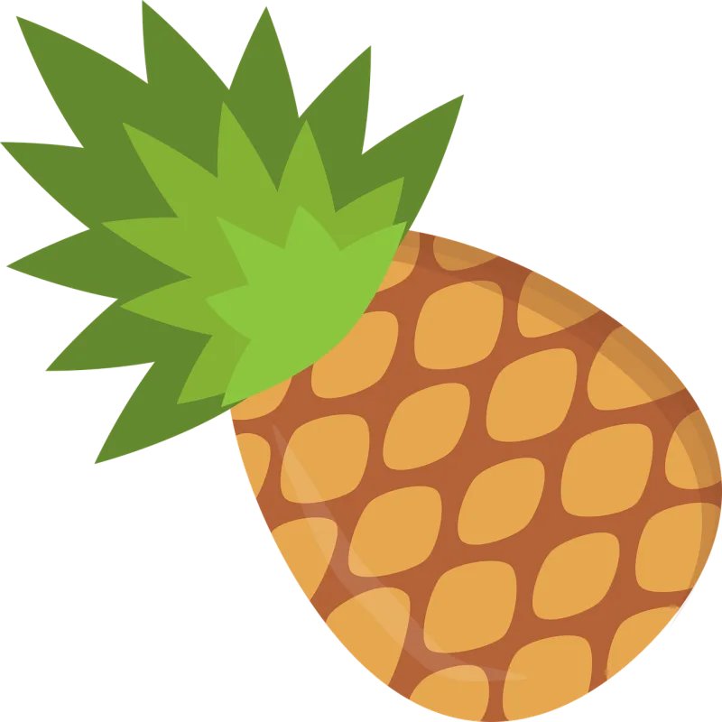 Pineapple Fruit Tropical fruit Stickdatei – Essen & Trinken