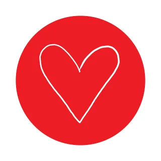 Heart Love Red icon Stickdatei
