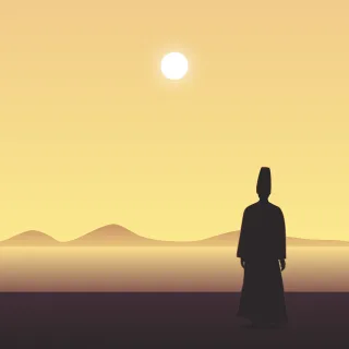 Silhouette Sufi Muslim Stickdatei
