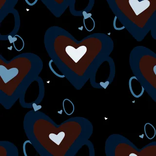 A heart Love Pattern Stickdatei