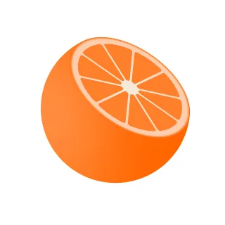 Orange Fruit Sliced Stickdatei