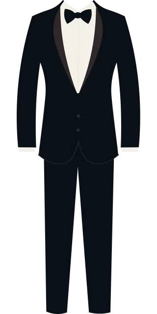 Tuxedo Formal Clothes Stickdatei