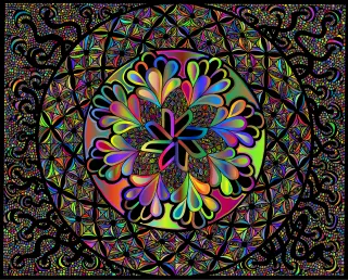 Mandala Zentangle Design Stickdatei