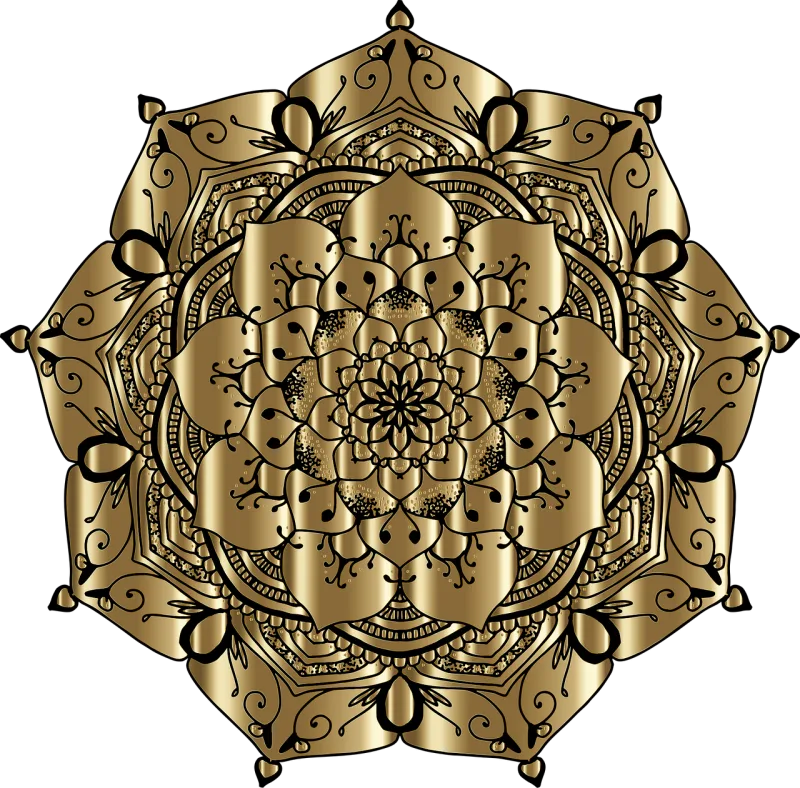 Mandala Floral Flourish Stickdatei – Blumen