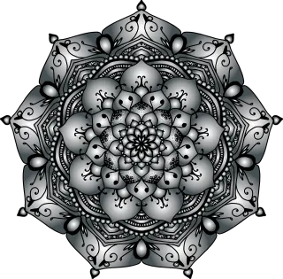 Mandala Floral Flourish Stickdatei