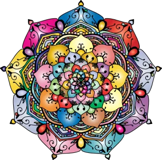 Mandala Floral Flourish Stickdatei