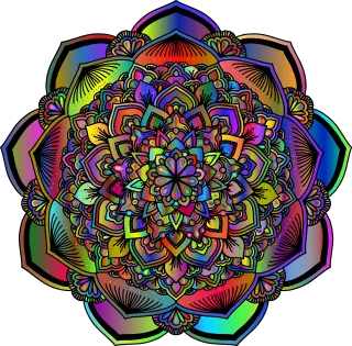 Mandala Floral Flourish Stickdatei