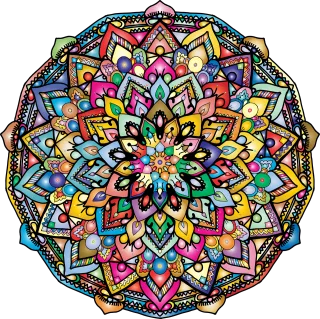 Mandala Floral Flourish Stickdatei – Kinder