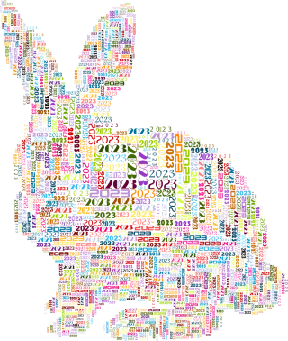 Rabbit Chinese zodiac Chinese new year Stickdatei