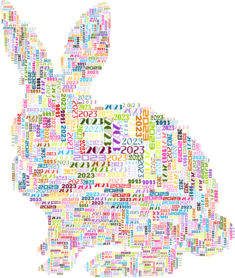 Rabbit Chinese zodiac Chinese new year Stickdatei – Tiere